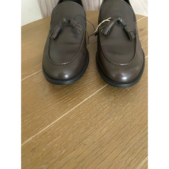NEW Fratelli Rossetti Brown tassel loafers UK8